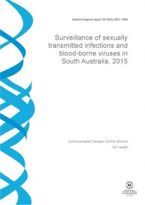 Front cover of SA Health's 2015 STI and BBV Surveillance Report