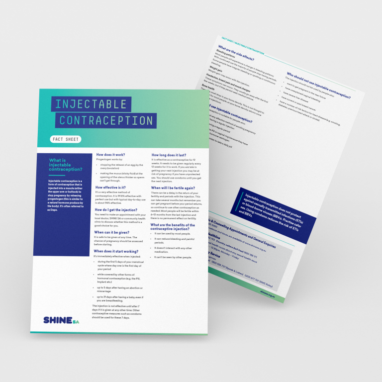 Fact Sheet Injectable Contraception