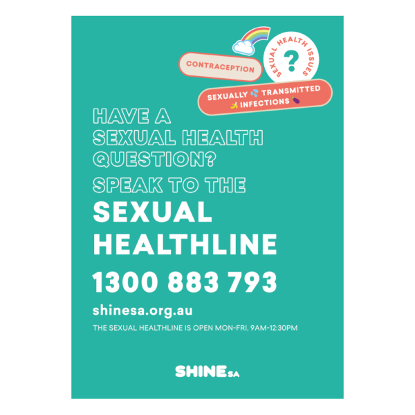 Sexual Healthline Poster Blue Shine Sa