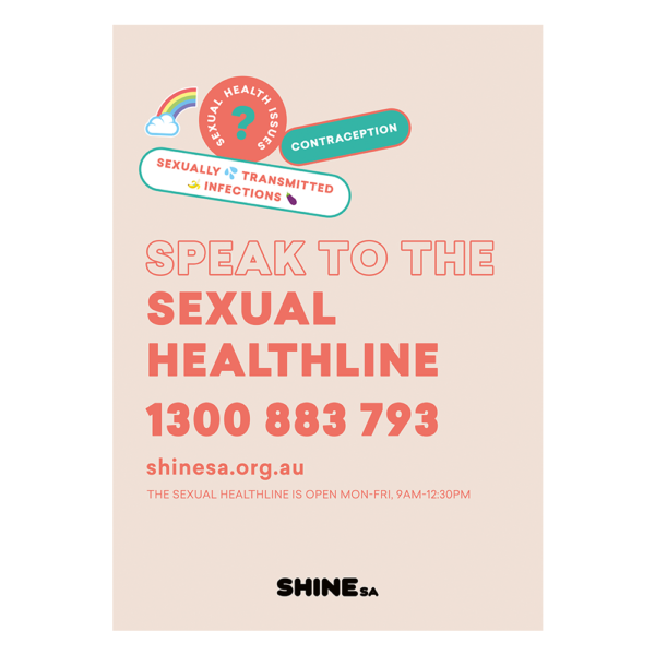 Sexual Healthline Poster Orange Shine Sa