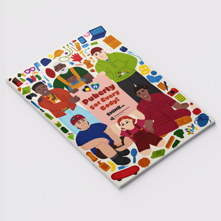 Puberty Booklet Mockup all Cover